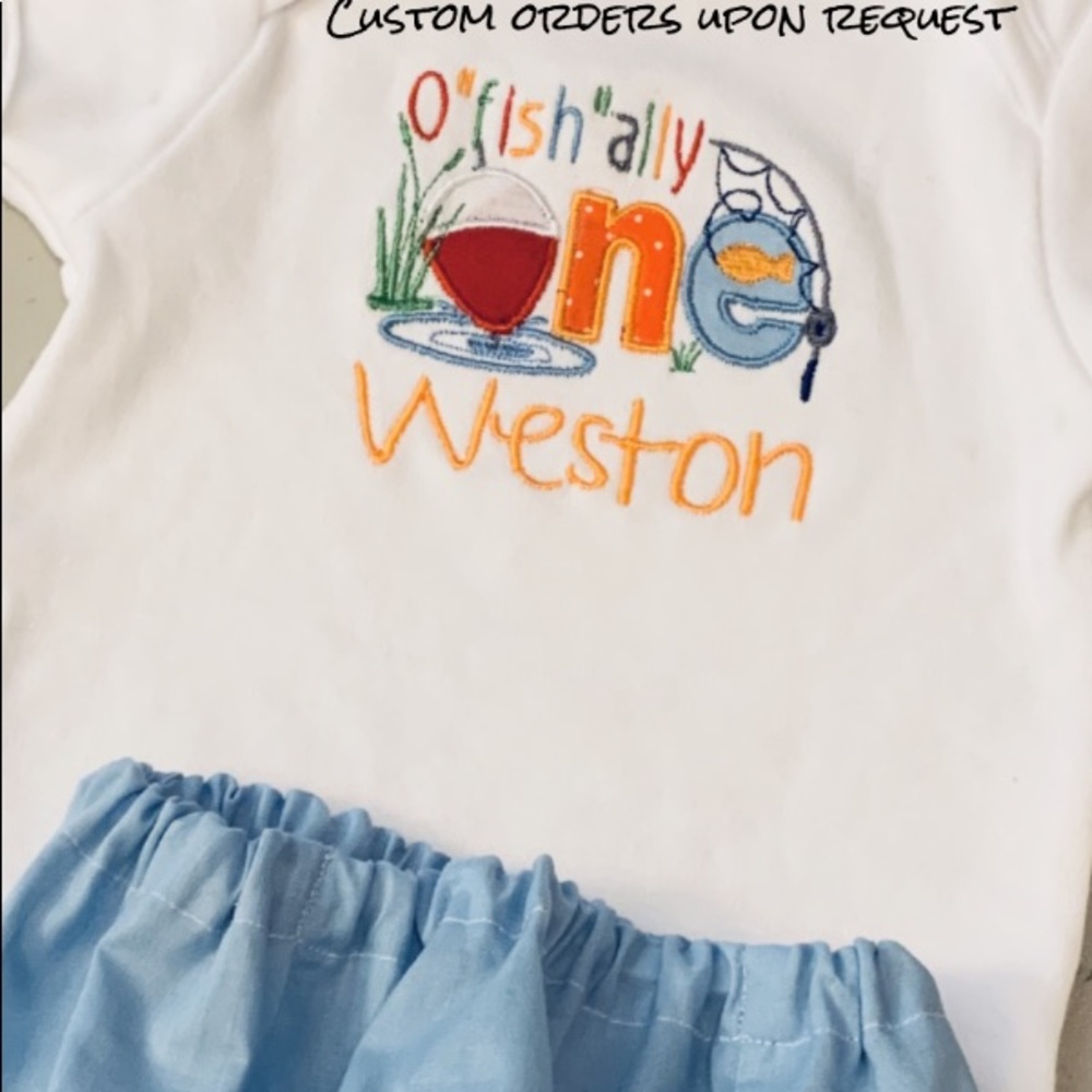 O “fish” ally ONE Birthday Set